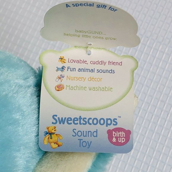 Baby Gund Sweetscoops Stompz Elephant Plush Sound - Picture 7 of 8